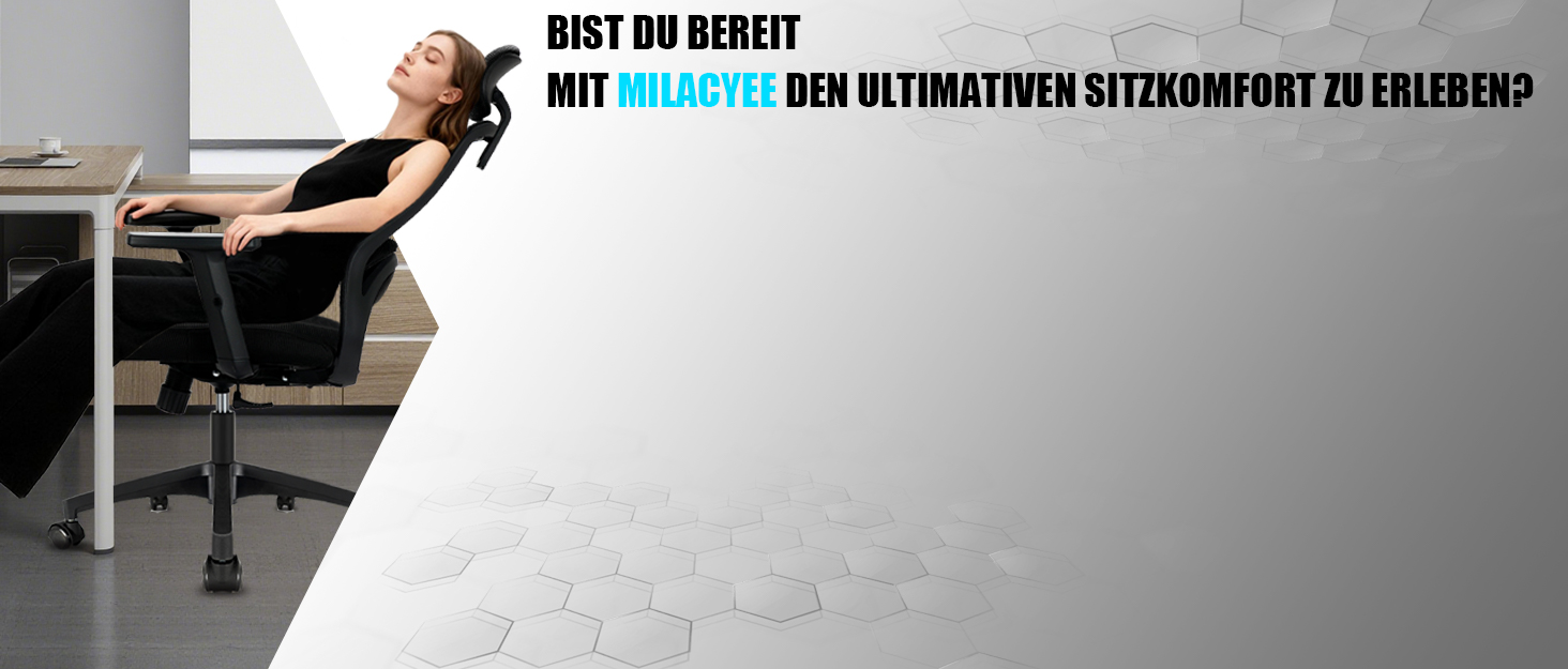 Ергономічне крісло для офісу, комп'ютерне крісло з регульованою 4D поперековою підтримкою, поворотне крісло з відкидними підлокітниками, крісло з функцією нахилу 90°-125°, сітчасте крісло до 130 кг, чорне