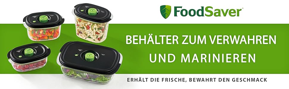 Набір вакуумних контейнерів FoodSaver Preserve & Marinate для зберігання та маринування продуктів, герметичні, BPA-free, 3 шт (700 мл, 1.2 л, 1.8 л)