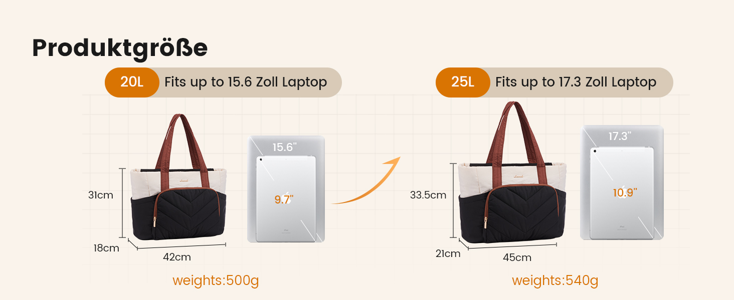 Сумка-шопер LOVEVOOK для жінок: велика, легка, 15.6