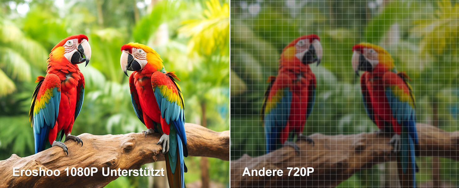 Beamer 4K HY260pro: Міні проєктор для дому та вулиці з WiFi 6, Bluetooth 5.4, Android TV, 180° обертання, 18000 люмен, 5W динамік