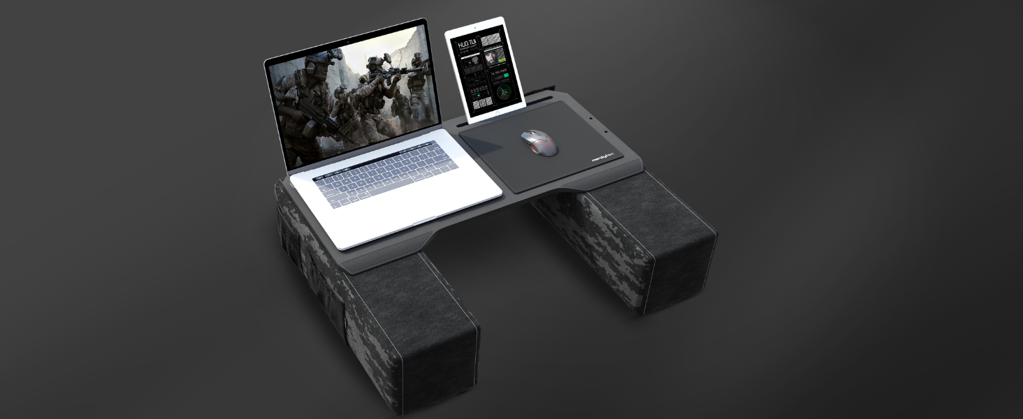 Couchmaster CYBOT: ергономічний столик для ноутбука на диван, софу та ліжко. Широкий столик для ноутбука та бездротових аксесуарів