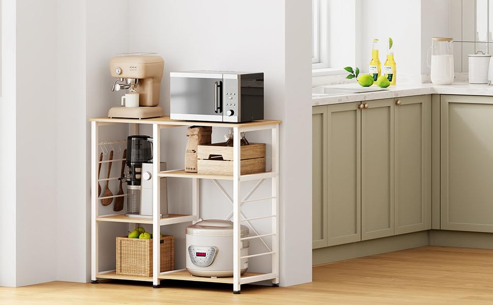 Стелаж для кухні SogesHome: органайзер, візок для зберігання, 90 x 40 x 83 см, колір дуб (SH-171-BK)