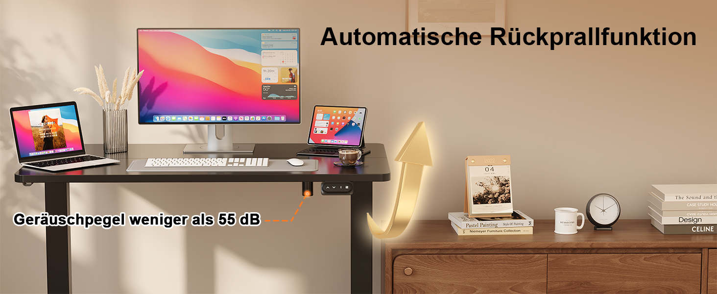 Регульований стіл JUMMICO Standing Desk: електричний, з пам'яттю, білий (160 x 70 см)