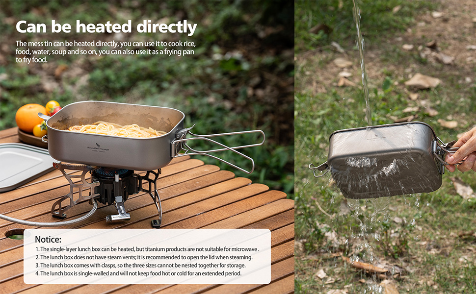 Ланчбокс iBasingo 800 мл з кришкою та ручкою – герметичний бенто-контейнер для кемпінгу, відпочинку та офісу. Харчовий посуд для їжі на винос – придатний для миття в посудомийній машині. Модель Ti2081C