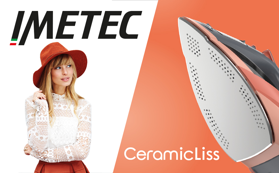 Праска з парою Imetec Activation з керамічно-турмаліновою підошвою, 2400 Вт, ZeroCalc, 200 г/хв