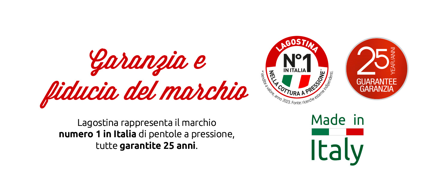 Каструля-скороварка Lagostina Mia Lagoeasy'UP 5 л з нержавіючої сталі 18/10, діаметр 22 см, для приготування на пару, сумісна з індукцією та газом, з полегшеним відкриванням кришки, з тришаровим радіальним дном, придатна для миття в посудомийній машині