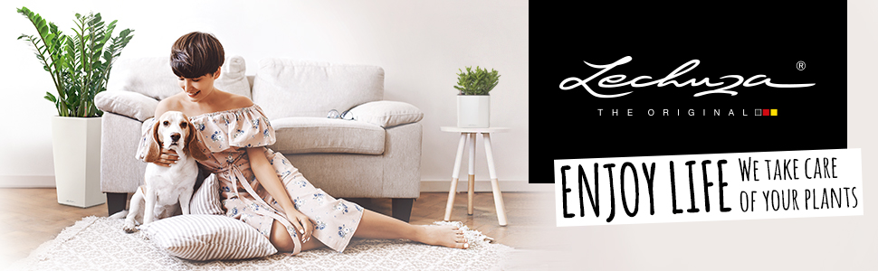 Горщик Lechuza Cubico 40 Комплект (Мускат, 29.5x29.5x56.5 см)