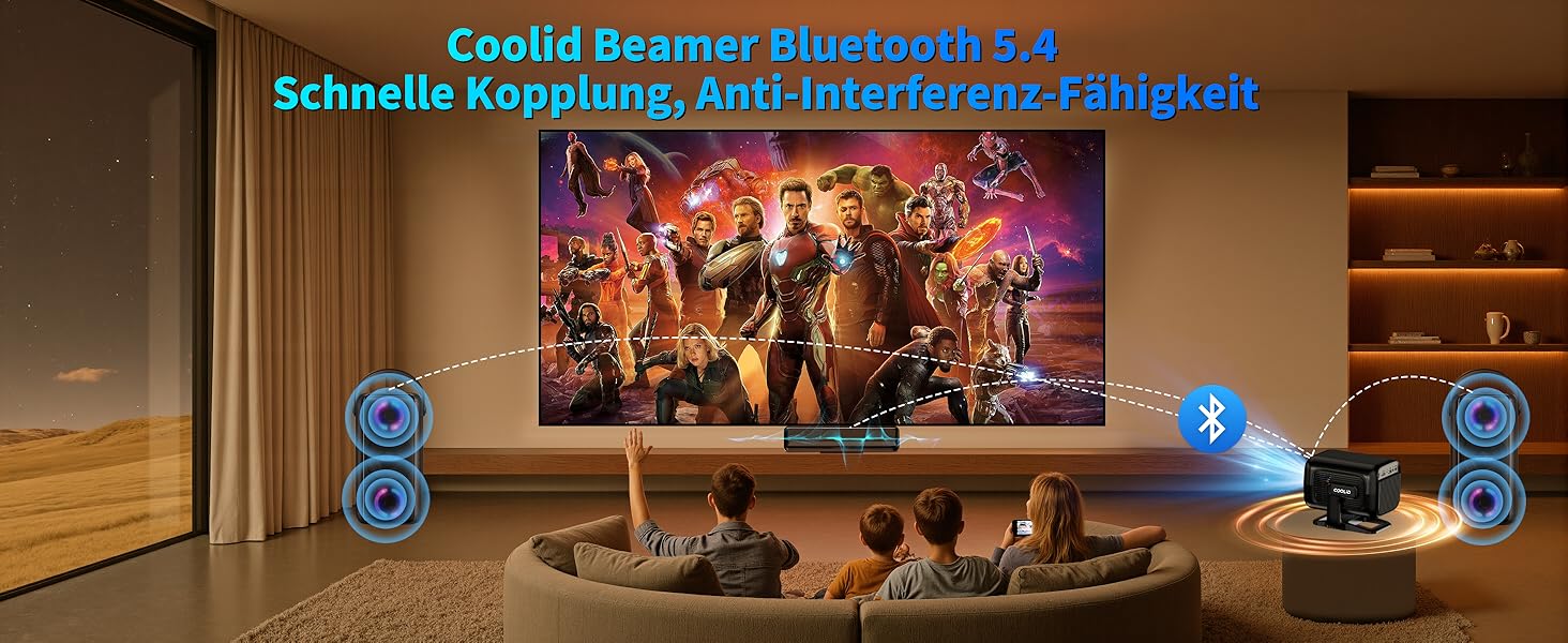 Портативний проєктор Mini Beamer 4K Full HD з 5G WiFi 6, Bluetooth 5.4 та автоматичною корекцією трапецеїдальних спотворень. Підтримка USB/Laptop/PC, з мишкою та пультом дистанційного керування. Чорний (Black-1)