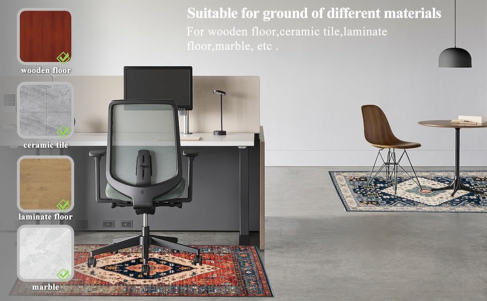 Килимок для захисту підлоги під стілець 90x120 см. Захист для ігрового/офісного стільця. Килимок для офісного стільця, антиковзаюча підкладка, килимок прямокутної форми