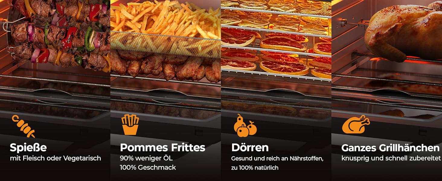 Фритюрниця аеро Balter HL-551T, 5.5 л, чорна, 12 програм, з вікном, 100 рецептів