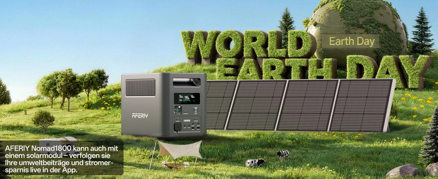 Портативна електростанція AFERIY 1800W 1024Wh LiFePO4, сонячний генератор з швидкою зарядкою за 1 год, UPS <10мс, 9 виходів, чиста синусоїда 230V, керування через APP, BMS, для кемпінгу та дому