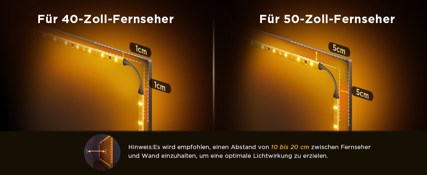 Розумна LED-підсвітка для телевізора Govee TV Backlight 3 Lite з Fish-Eye корекцією, для ТВ 55-65 дюймів