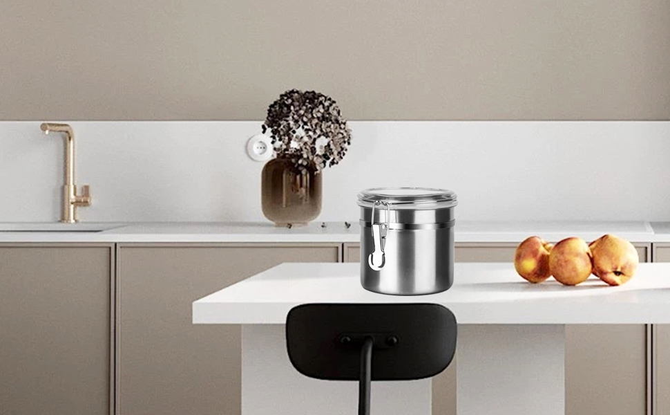 Контейнер для кави та продуктів з нержавіючої сталі, 1.2л, набір 2 шт, BPA-free