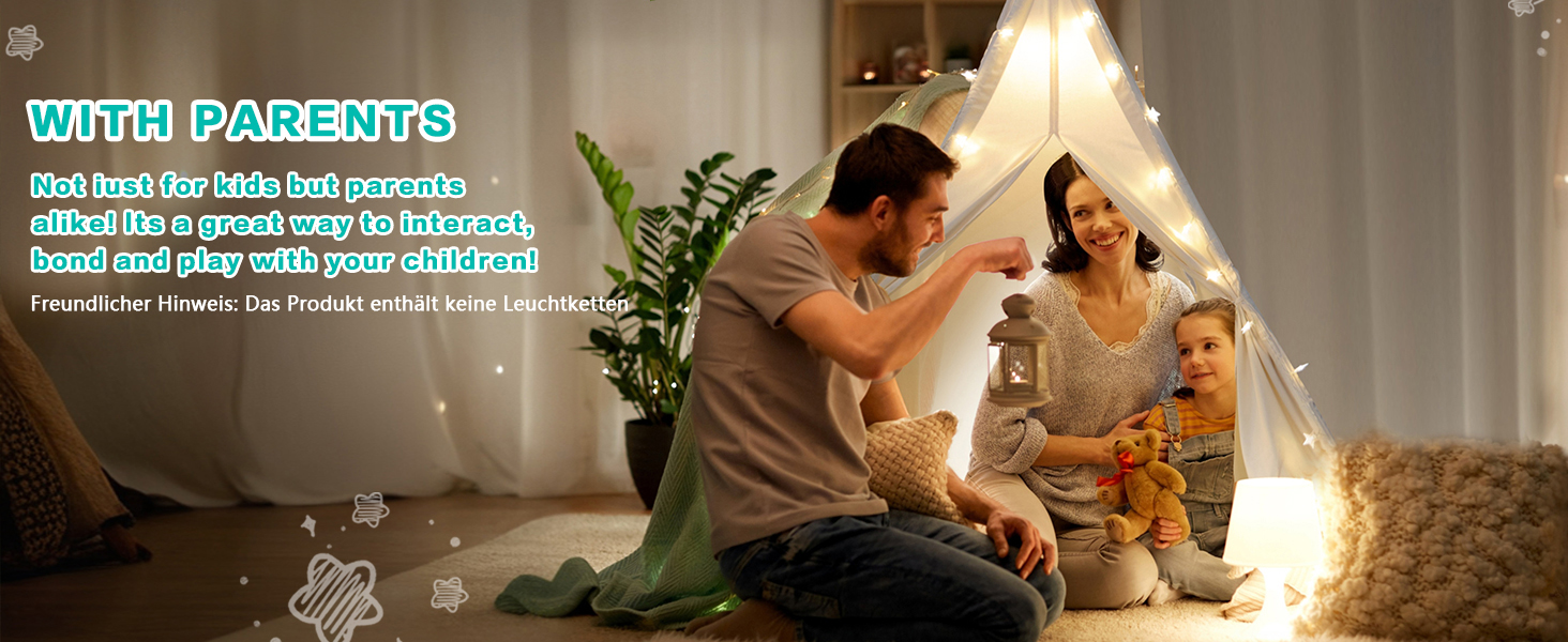 Дитяче намет Wilwolfer Tipi: намет-типі, ігровий будиночок для дітей, сумка для зберігання, полотняний намет для гри в приміщенні та на вулиці