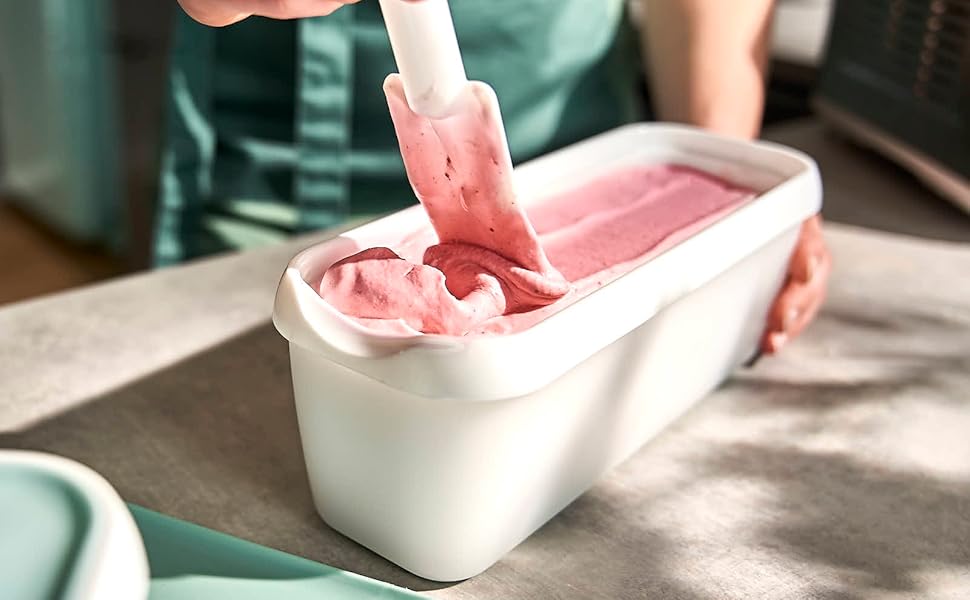 Контейнери для морозива SPRINGLANE, 2 шт., 1 л, м'ятний, BPA-free, харчовий пластик, для зберігання та заморожування