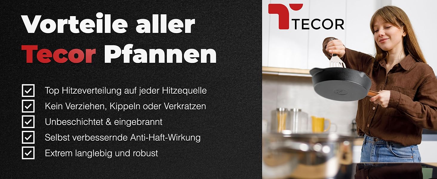 Сковорода з чавуну для індукційних плит, нешліфована, універсальна, 24 см - Сковорода з чавуну преміум-якість, антипригарна, для індукції