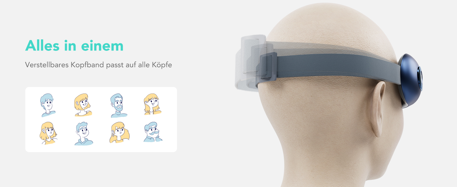 Масажер для очей SKG E3 PRO з підігрівом, вібрацією та Bluetooth, маска для очей від темних кіл та сухості, покращує сон, подарунок для всієї родини