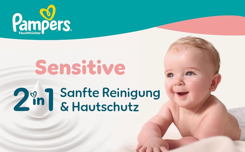 Вологі серветки для дітей Pampers Sensitive, 12 пачок по 80 шт (загалом 960 шт)