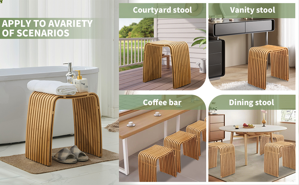 Пуф Bambushocker: багатофункціональний, без монтажу, для ванної, вітальні, спальні, робочого кабінету, їдальні