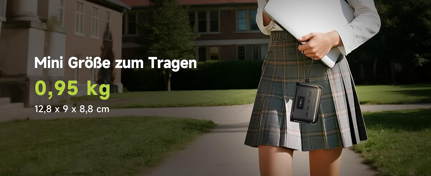 Портативна зарядна станція ALLPOWERS P100, ємність 99,2 Wh, номінальна потужність 100 W