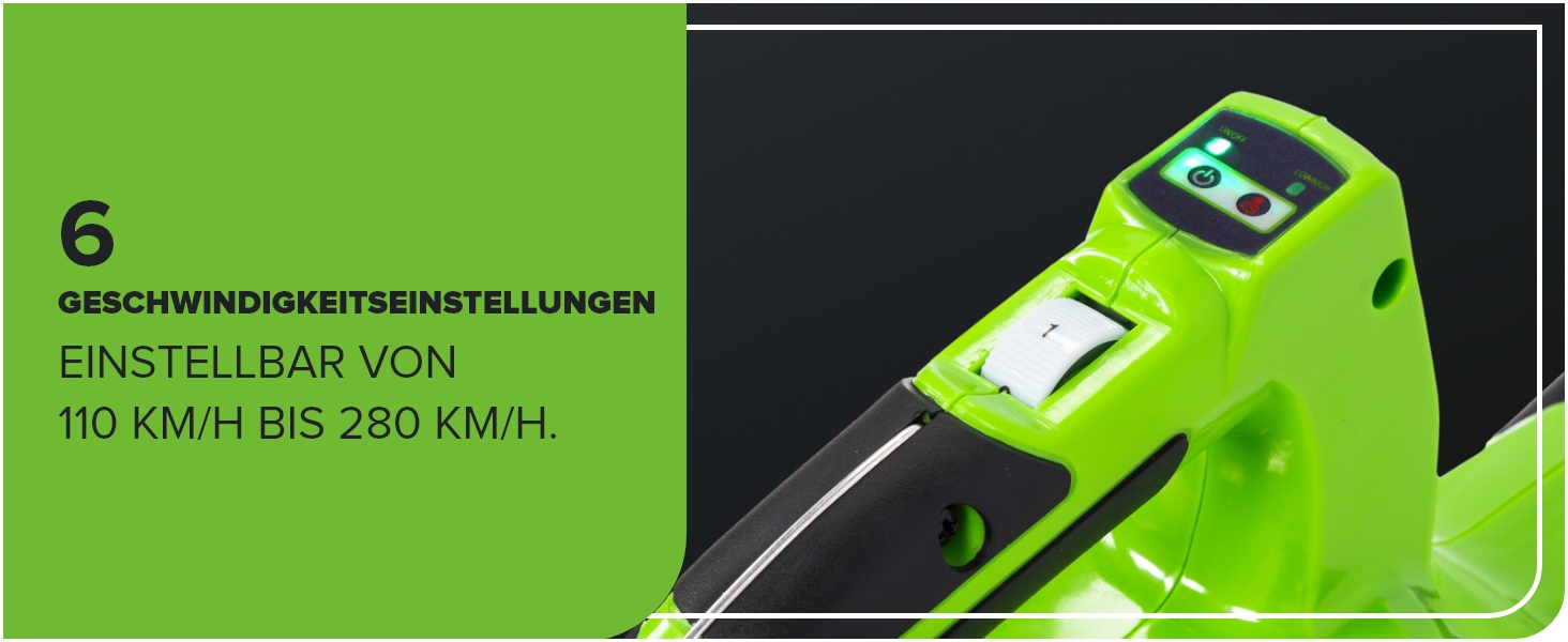 Акумуляторний листозбірник/лістовий повітродув Greenworks 40V GD40BVK2X з безщітковим двигуном, 370 км/год, 14.17 м³/хв, 45л мішок для збору листя, 3 роки гарантії, 5Ah акумулятор та універсальне зарядне пристрій + бонусний акумулятор 4Ah