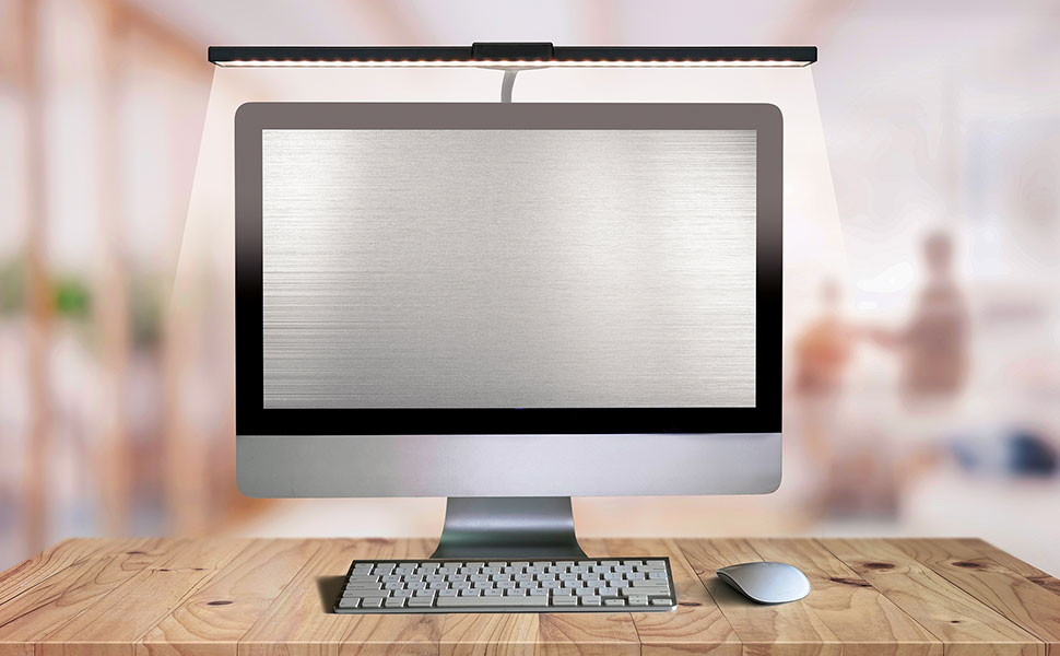 LED-лампа на монітор Schwaiger з USB-C, сенсорне керування, для офісу, дому, геймінгу, 1,5м кабель