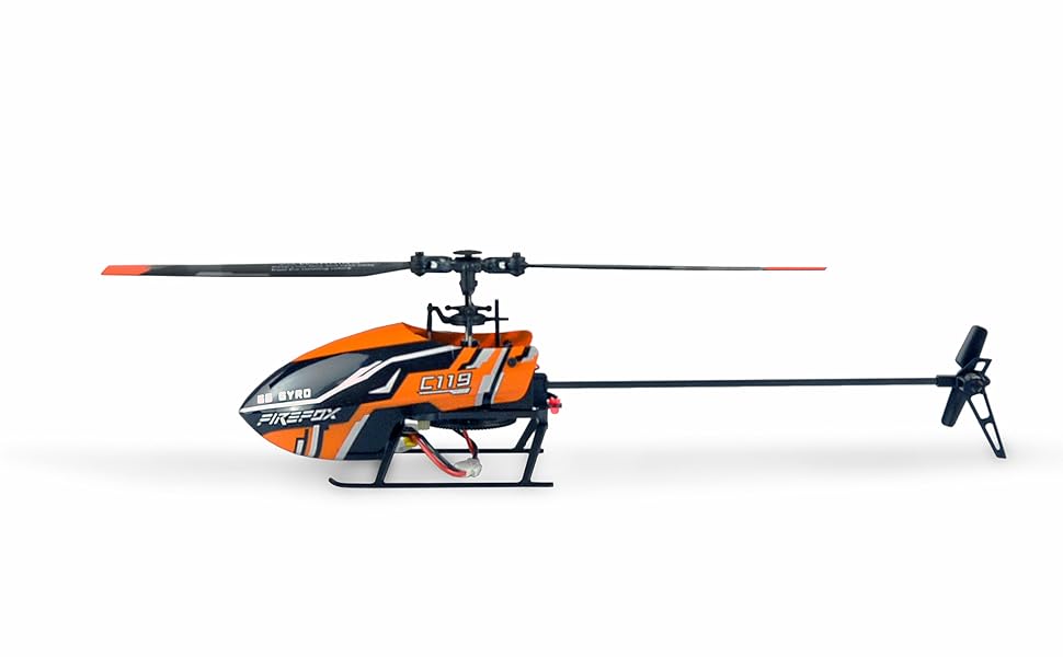 Радіокерований вертоліт Amewi AFX4 Single-Rotor 4-канальний 2.4GHz RTF, чорно-помаранчевий