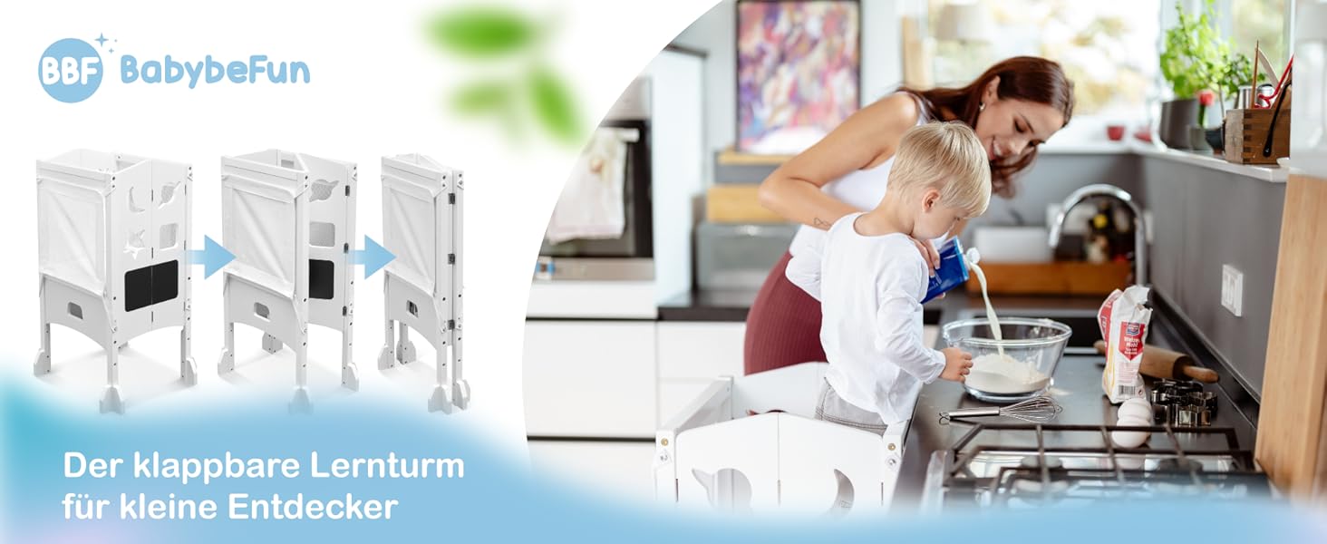 Навчальний столик-сходинка для дітей від 1 року - стійкий, збірно-розбірний, з сіткою безпеки 360°, білий