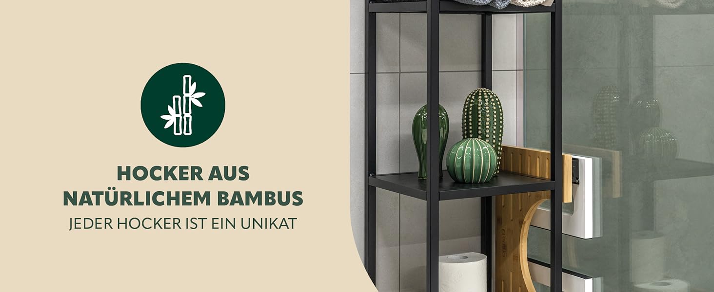 Електричний табурет для унітазу Eluno з бамбука, складаний, антиковзкий, чорний - для дорослих та дітей, при запорах та здуттях