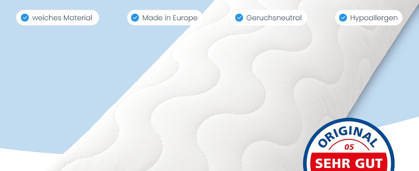 Подушка для сну на боці Gentle North 40x145 см, довга анатомічна подушка для тіла з мікроволокном, що миється, для дорослих