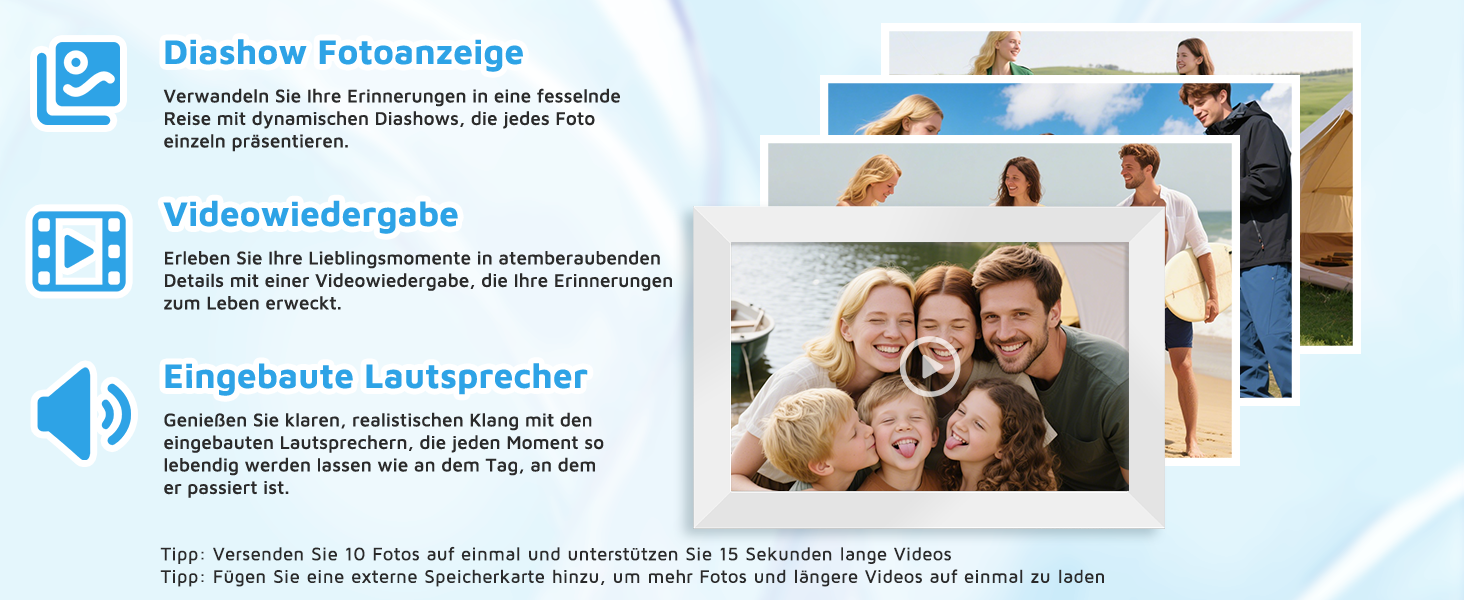 Цифровий фоторамка Hesmor 15.6