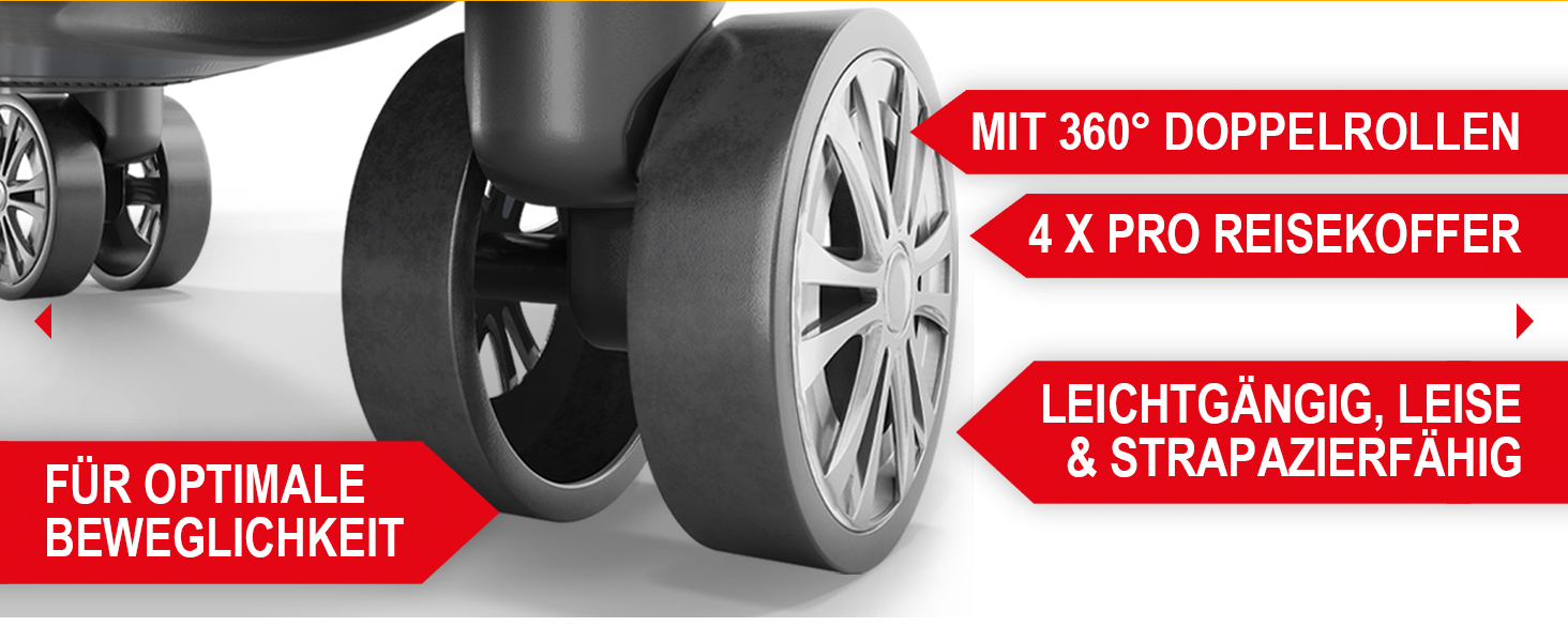 Набір валіз Onbest Premium 4-в-1 з жорстким корпусом, TSA-замком та USB-портом. В комплекті: ваги, ремені, адресники, тримач для напоїв, чохол для взуття та чотири чохли від пилу. Рожевий колір.