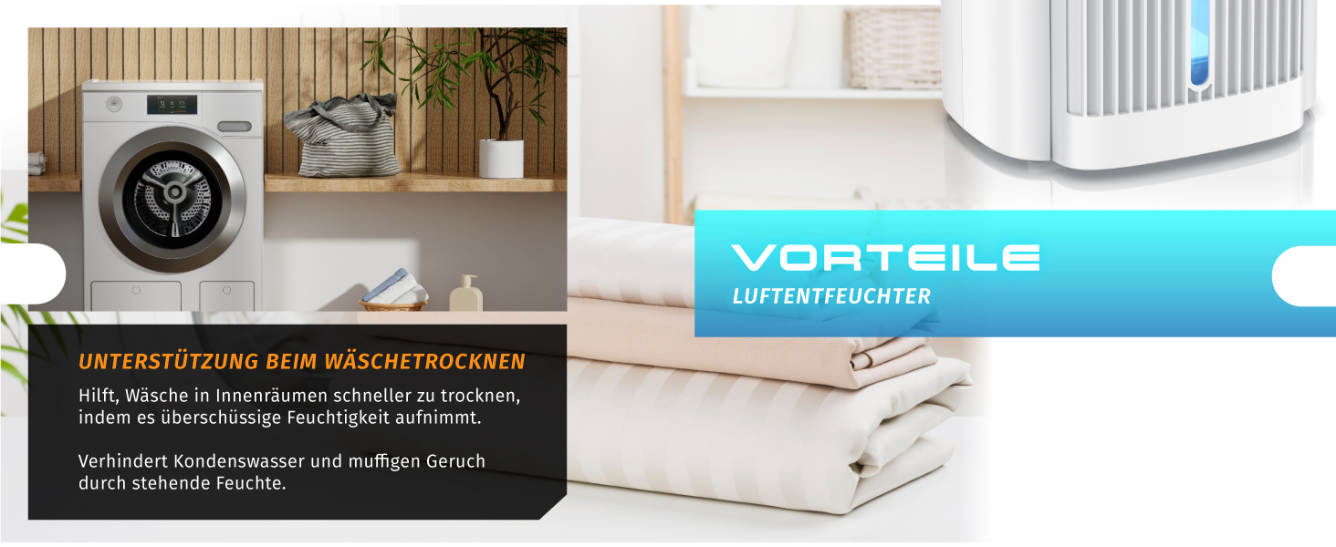 Електричний осушувач повітря Brandson – 2000 мл для кухні, спальні, офісу, гаража