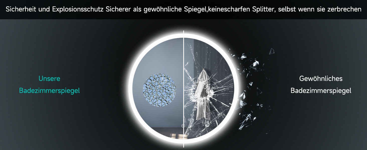 Дзеркало для ванної кімнати SONNI LED з підсвічуванням 80x60 см, прямокутне, біле