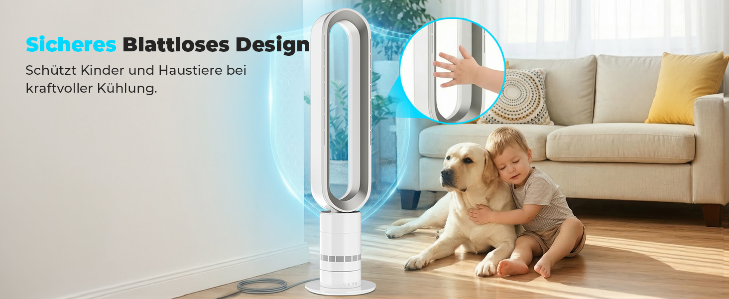 Безлопатевий вентилятор LIFERUN Tower Fan з пультом, 10 швидкостей, 71° поворот, таймер 9 год, тихий вентилятор для офісу/спальні, захист від дітей, LED-дисплей
