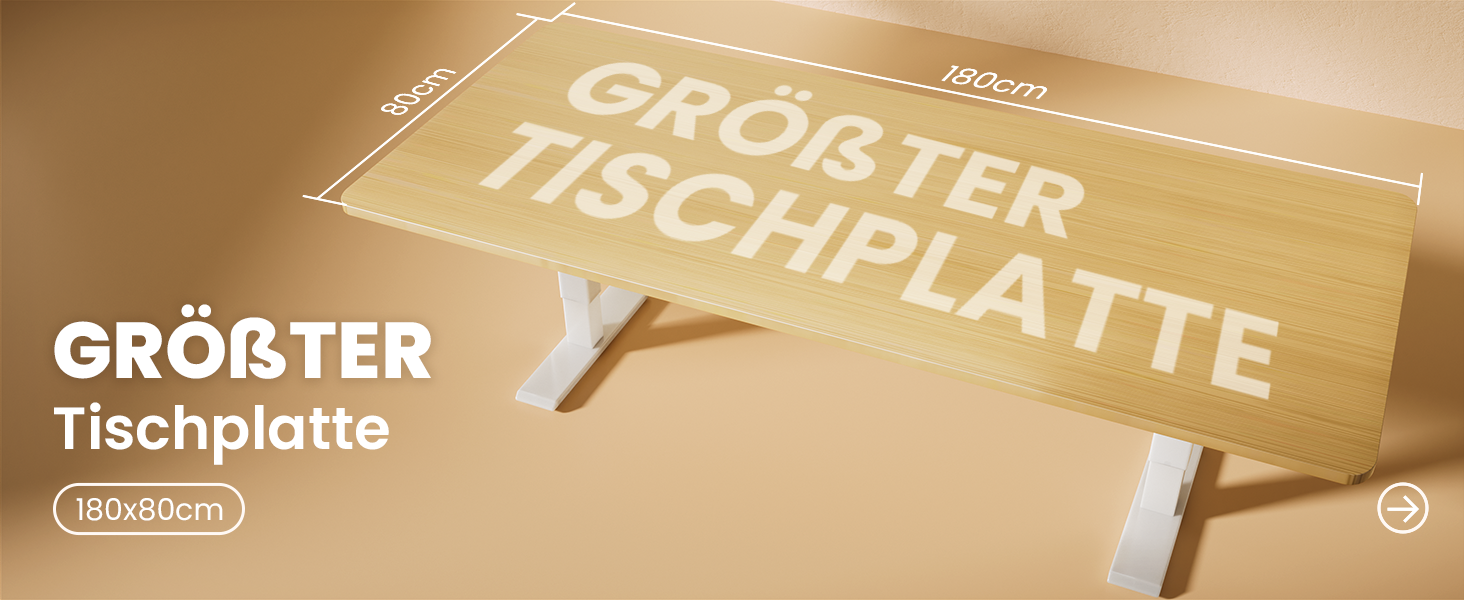 Електричний регульований стіл MAIDeSITe T1 Pro (білий) з 4-ма пам'ятями, міцний мотор та стійка металева база