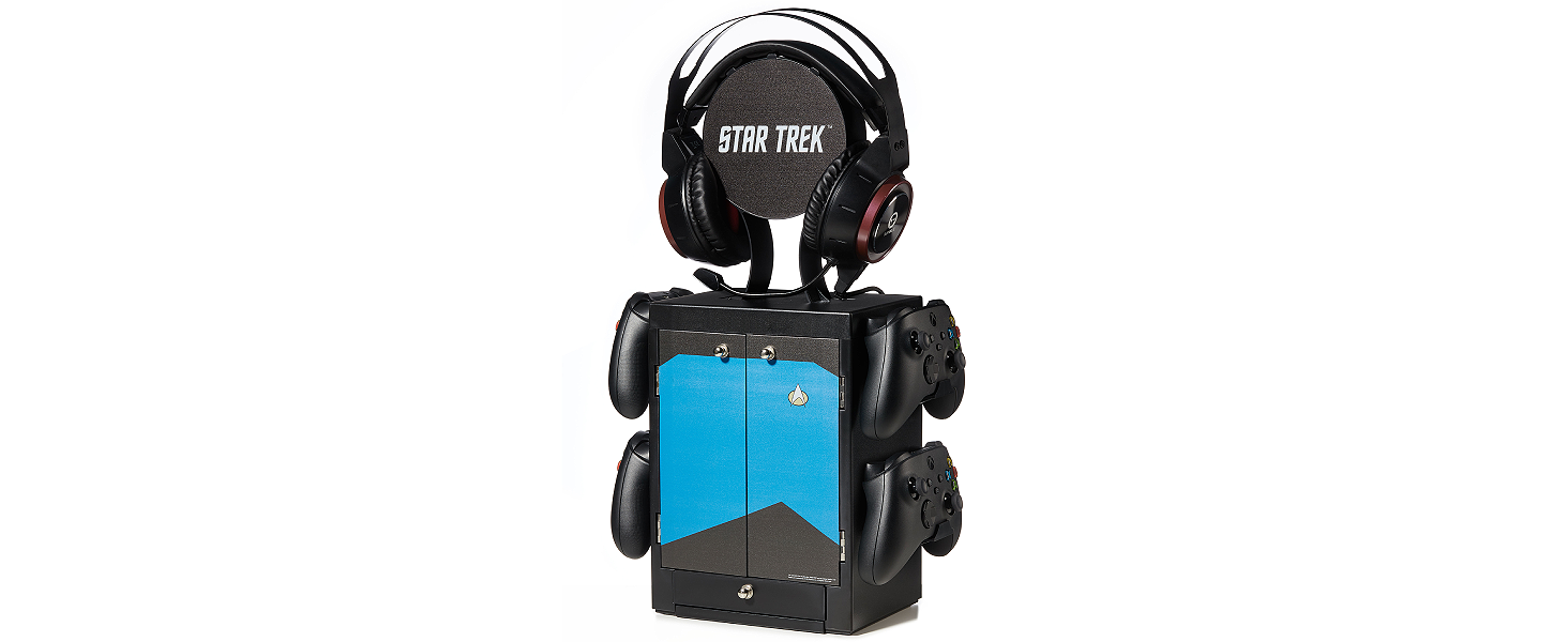Органайзер для ігрових аксесуарів Star Trek Blue від Numskull: підставка для контролера та навушників (PS5, Xbox Series X/S, Nintendo Switch)