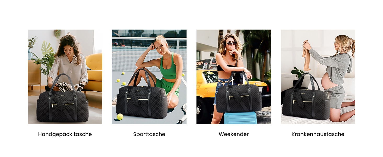 Спортивна сумка LOVEVOOK для жінок з відділенням для ноутбука, 35L - подорожі, спортзал, клініка