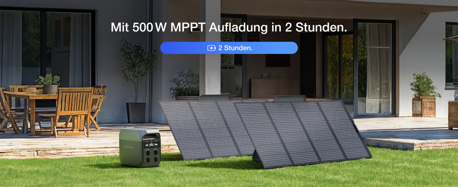 EcoFlow Delta 3: Портативна електростанція 1024Wh, сонячний генератор, розширюється до 5kWh, для дому, кемпінгу та подорожей (Generalüberholt)