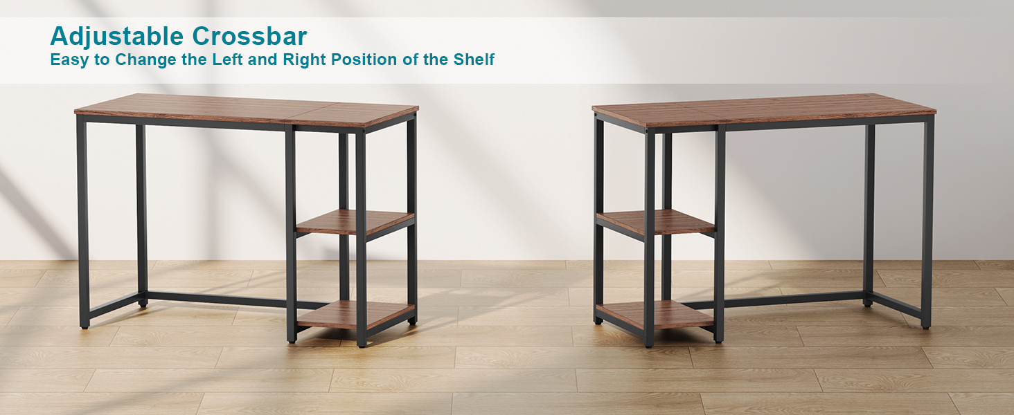 Комп'ютерний стіл WOHOMO білий 100см з місцем для зберігання, для дому та офісу