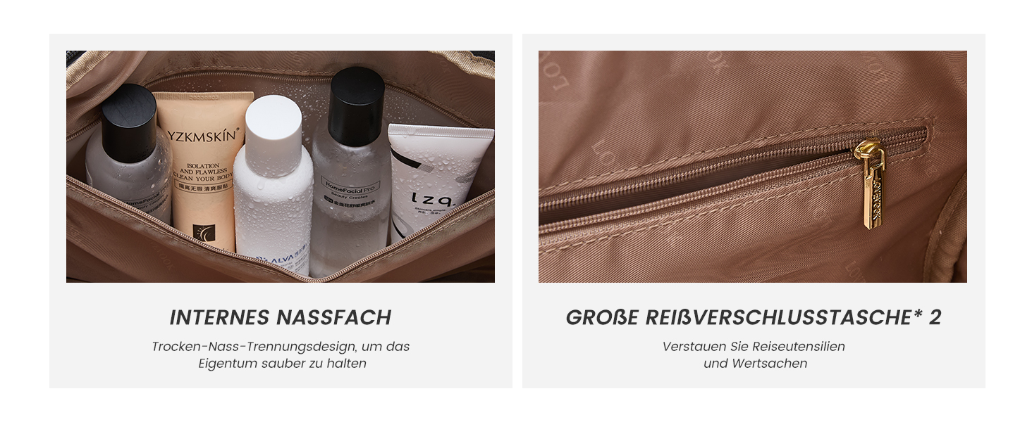 Спортивна сумка LOVEVOOK для жінок та чоловіків, велика сумка для тренувань та подорожей, 45L, з відділенням для взуття та мокрих речей, водонепроникна, з функцією рюкзака, чорна (51x28x32 см)