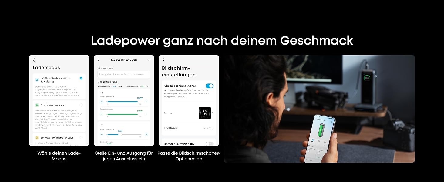 Power Bank Anker Prime 26250mAh: 3 порти, 300W, швидка зарядка, TSA-сертифікований, керування через додаток, для MacBook, iPhone та інших пристроїв