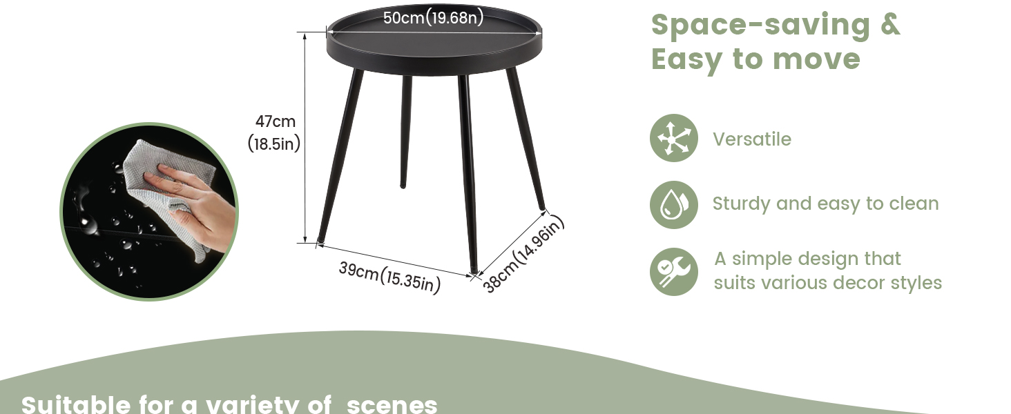 Набір меблів для балкона на 2 особи: стіл та 2 стільці, чорний колір. Регульовані ніжки, підходить для балкона, тераси та саду
