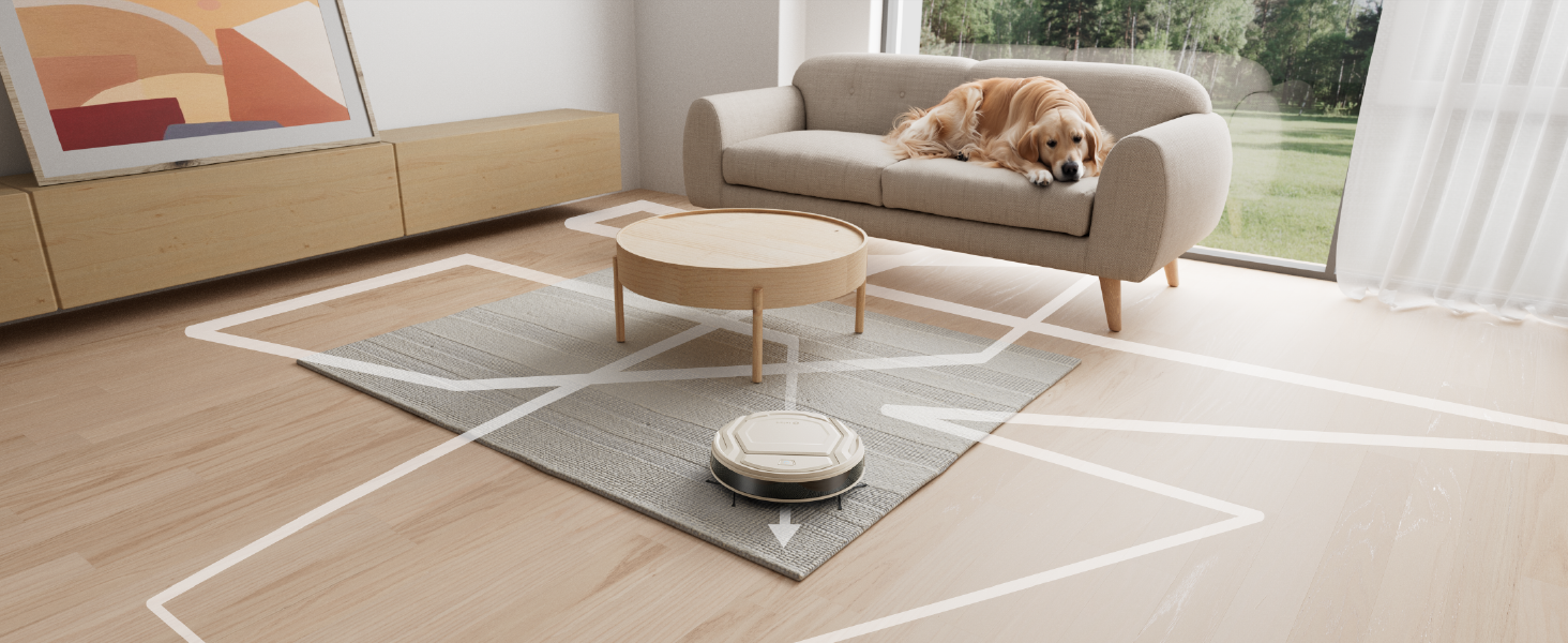 Робот-пилосос LEFANT M210P, супертонкий робот-пилосос, потужність всмоктування 2200 Па, час роботи 120 хв, Wi-Fi, оптимізований для килимів, шерсті домашніх тварин, твердої підлоги, робот-пилосос із зарядною станцією, сіре шампанське M210P Champagne Grey