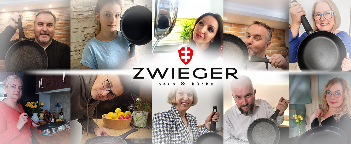 Набір кухонних ножів ZWIEGER з підставкою, 8 предметів, нержавіюча сталь