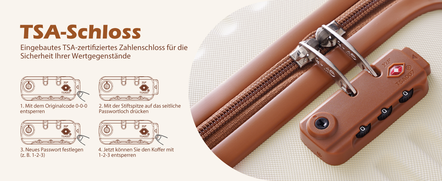 Набір валіз COOLIFE 5 в 1: велика валіза на коліщатках, рюкзак та аксесуари (темно-зелений/коричневий)