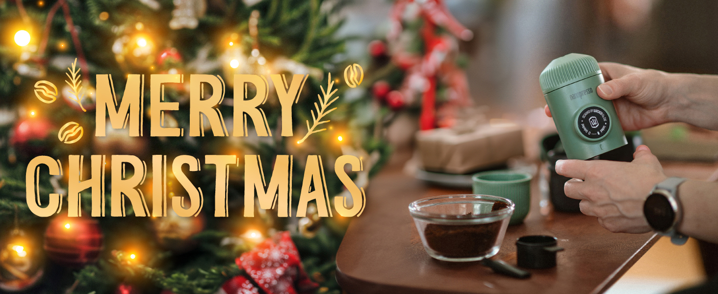 WACACO Nanopresso: портативна кавомашина для еспресо, чорна, 80 мл