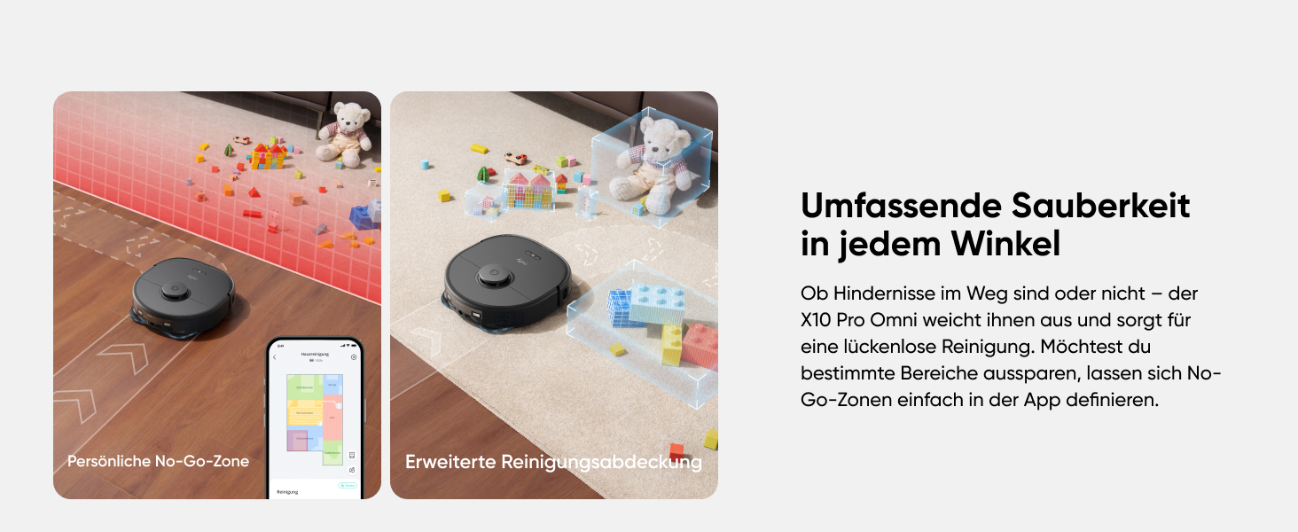 Робот-пилосос Eufy X10 Pro Omni з функцією миття та авто-дозаправкою, 8000Pa, 2 мопи з автомийкою та сушінням (відновлений)