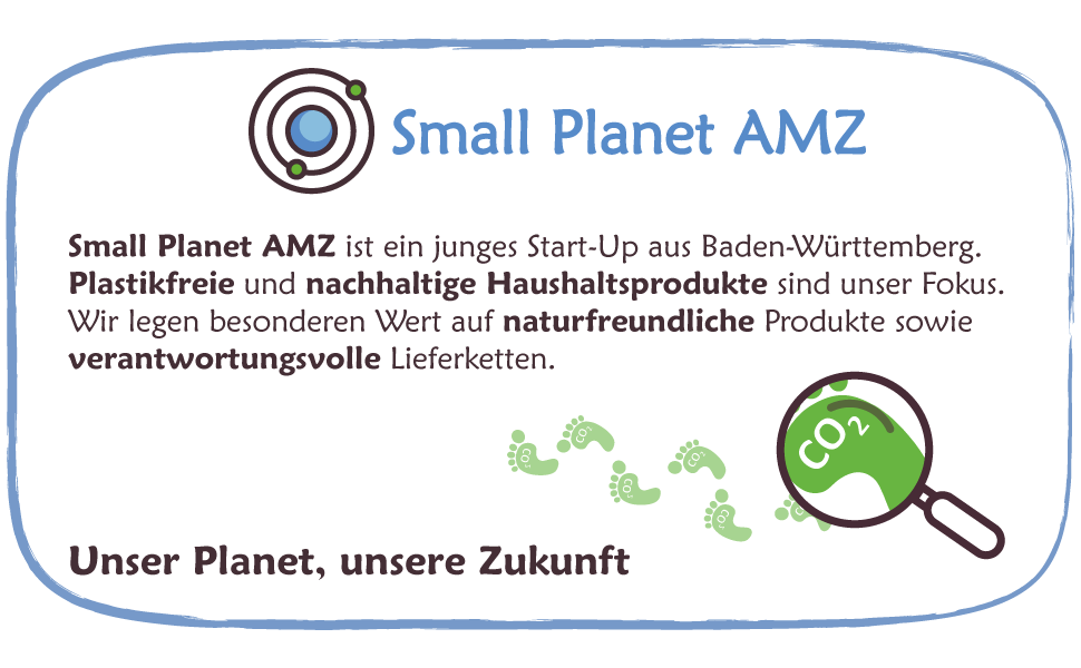 Губка для ванни Small Planet AMZ Eco 6 шт 11х7х2 см бежева