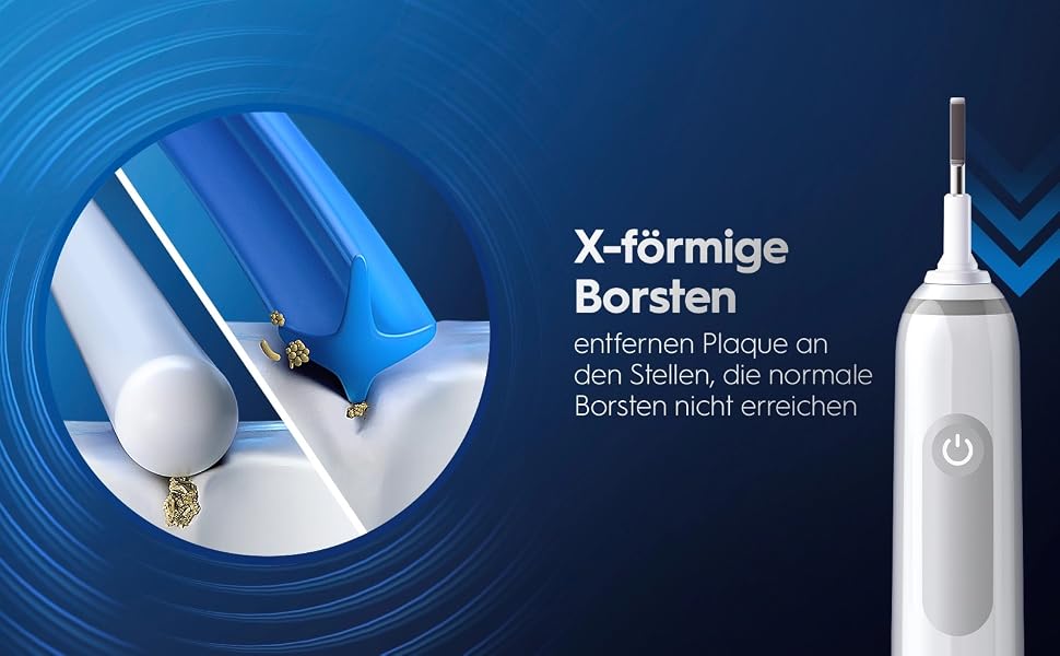 Смінні насадки для електричної зубної щітки Oral-B PRO CrossAction, чорні, 12 шт.